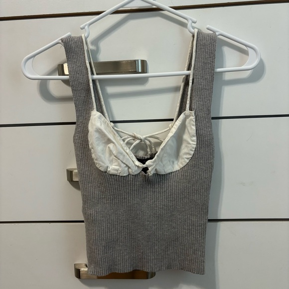 Forever21 Grey Knit Tank Top - Picture 2 of 4